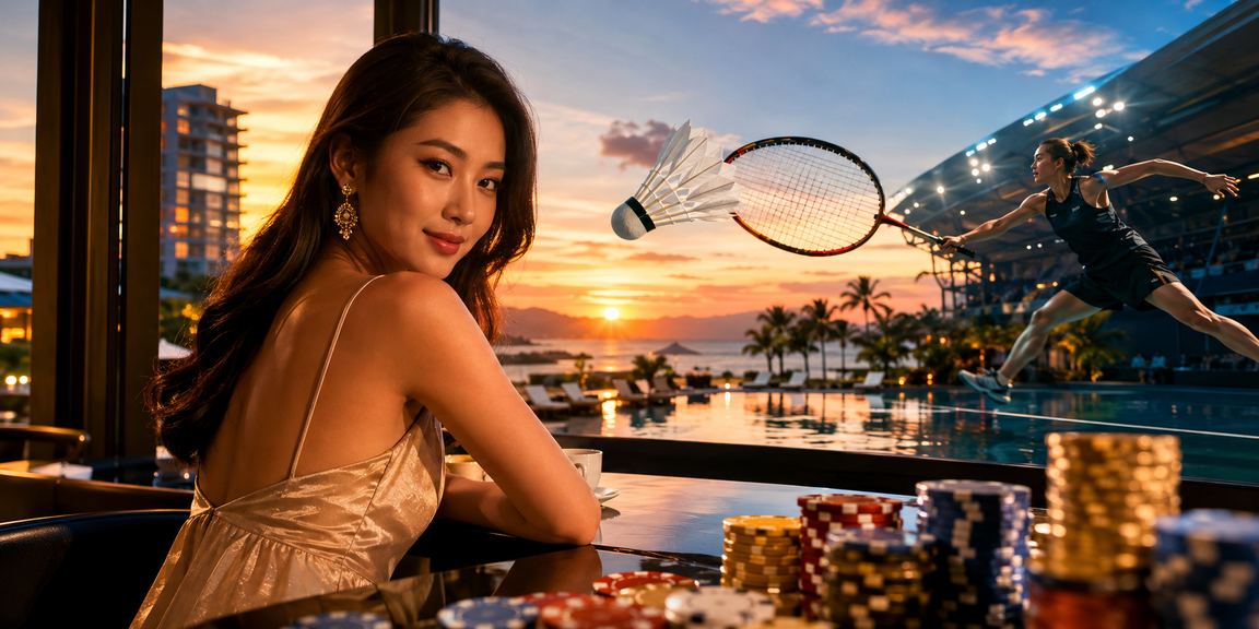 Pemain menganalisis data pertandingan bola sepak di Kota Kinabalu menggunakan aplikasi